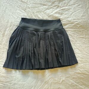 Alo Black Pleated Grand Slam Tennis Skirt